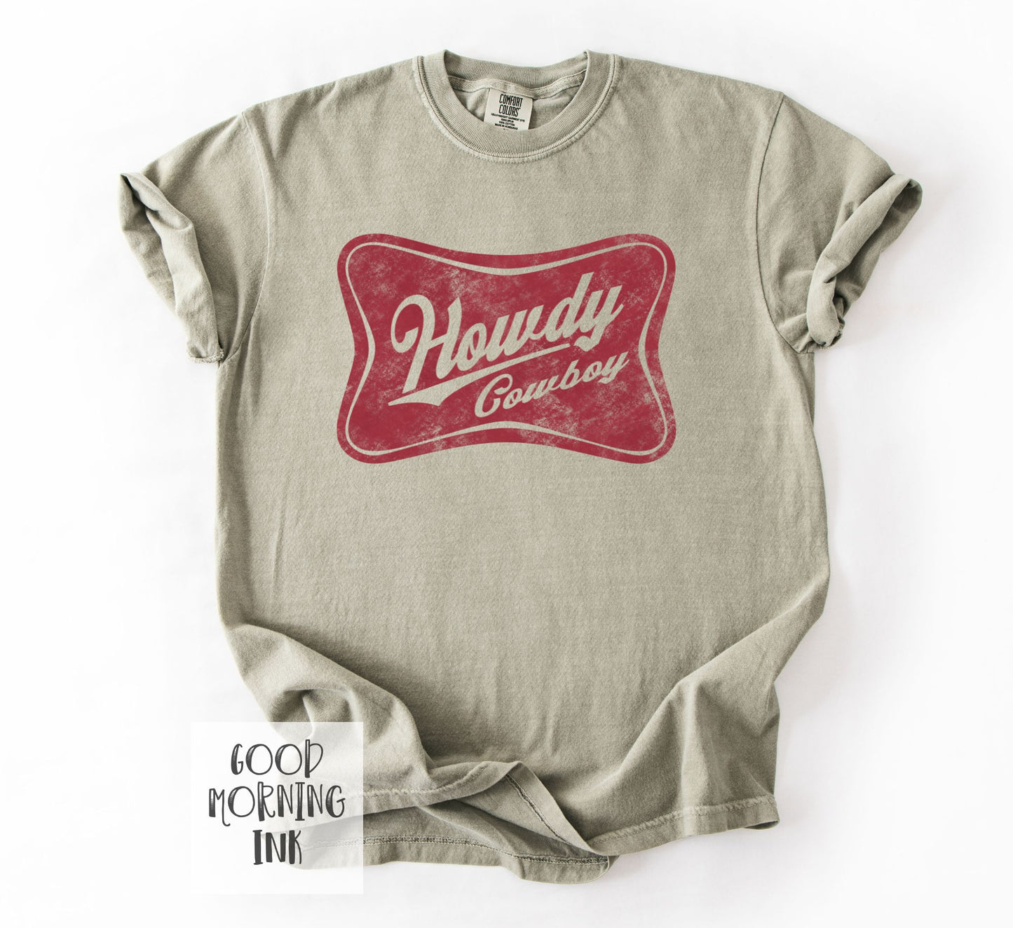 Howdy Cowboy Comfort Colors Graphic Tee