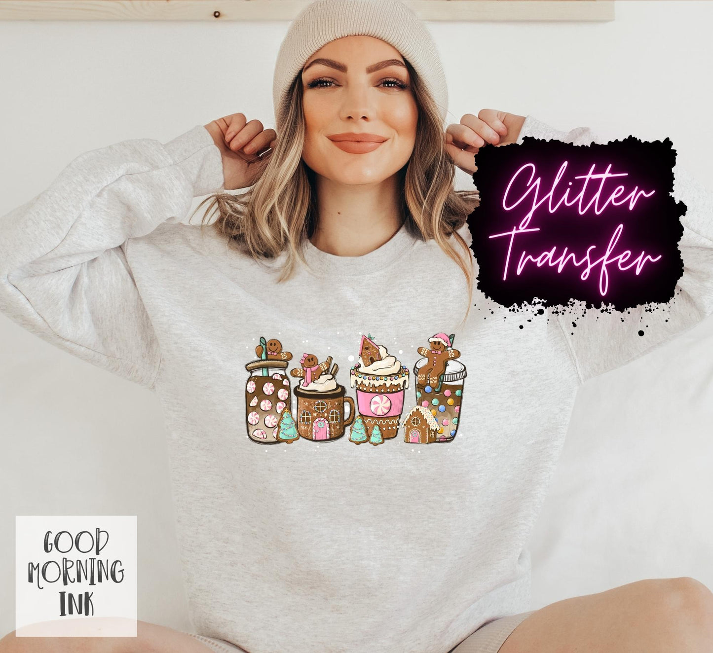 Gingerbread Coffee Clear Film *Glitter* COLOR