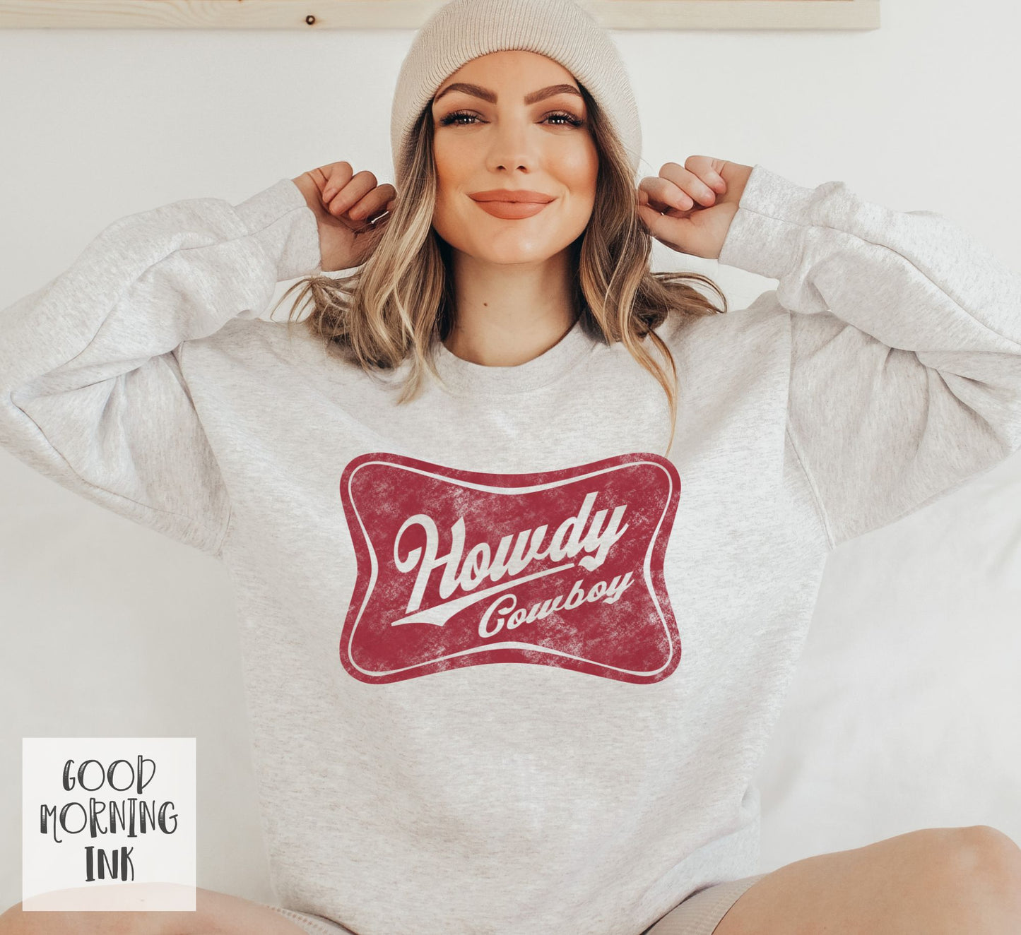 Howdy Cowboy Crewneck Sweatshirt