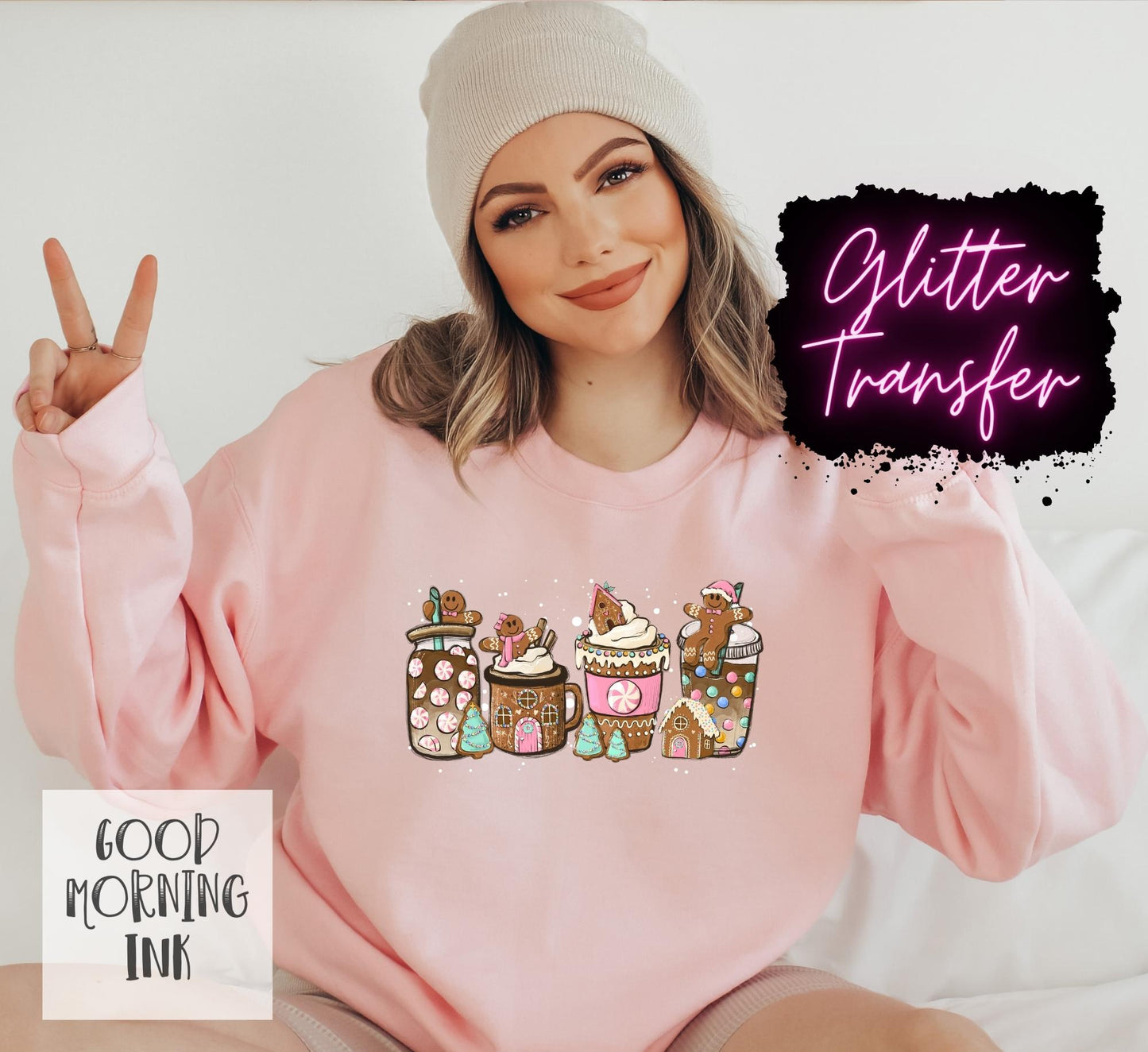 Gingerbread Coffee Clear Film *Glitter* COLOR