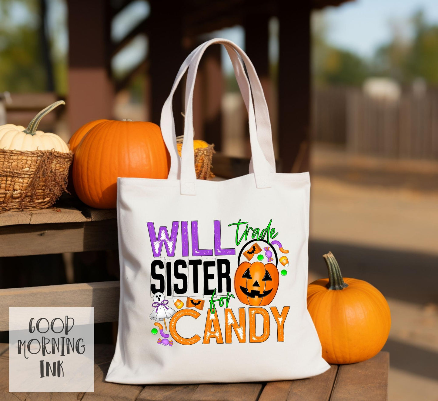 Will Trade Sister for Candy (YOUTH SIZE) Clear Film COLOR