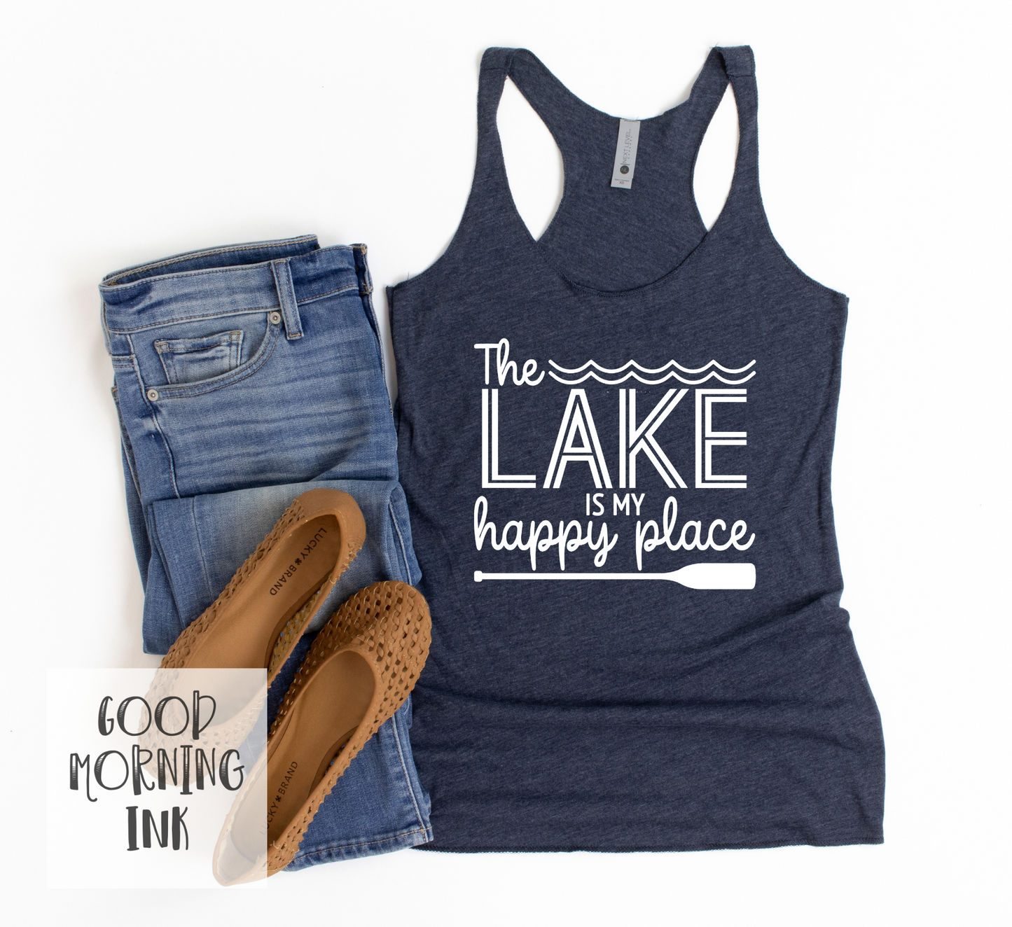 The Lake is my Happy Place (WHITE)