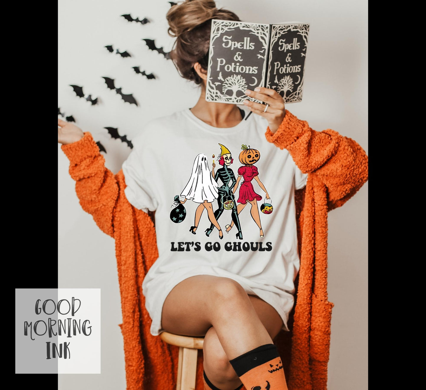 Retro Let's Go Ghouls Clear Film COLOR