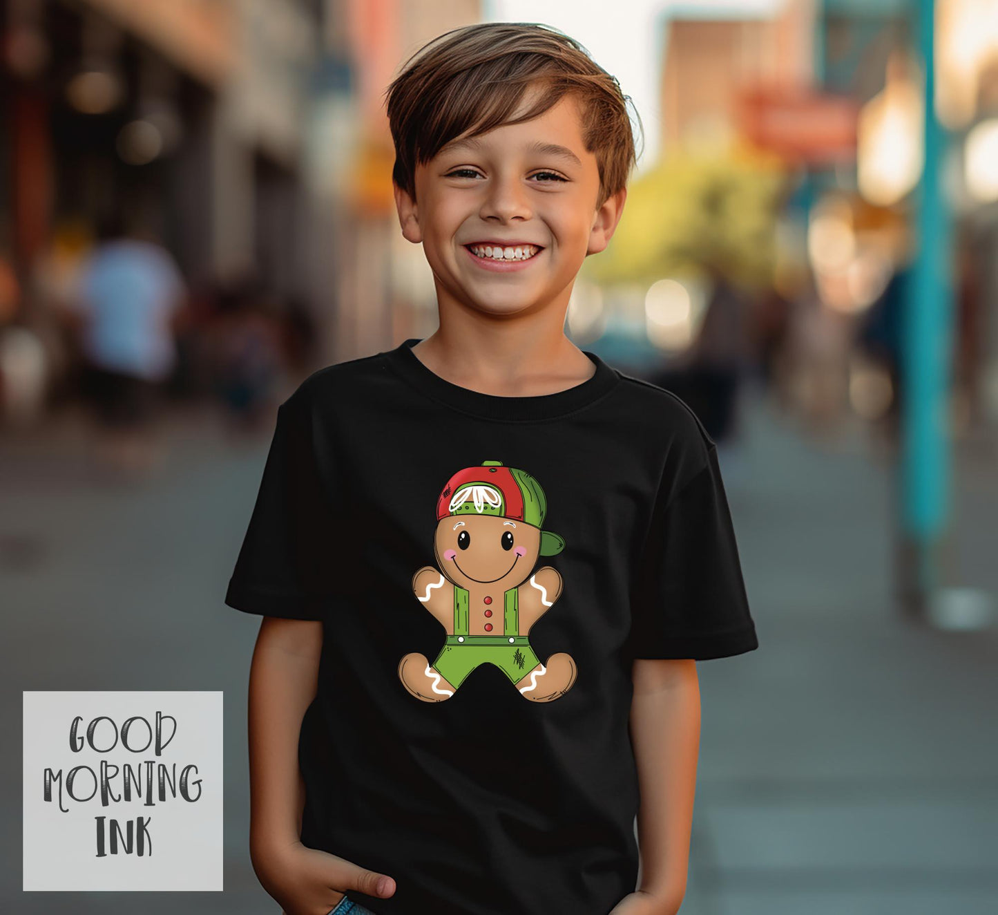 Boy Gingerbread (Toddler/ Youth) Clear Film COLOR