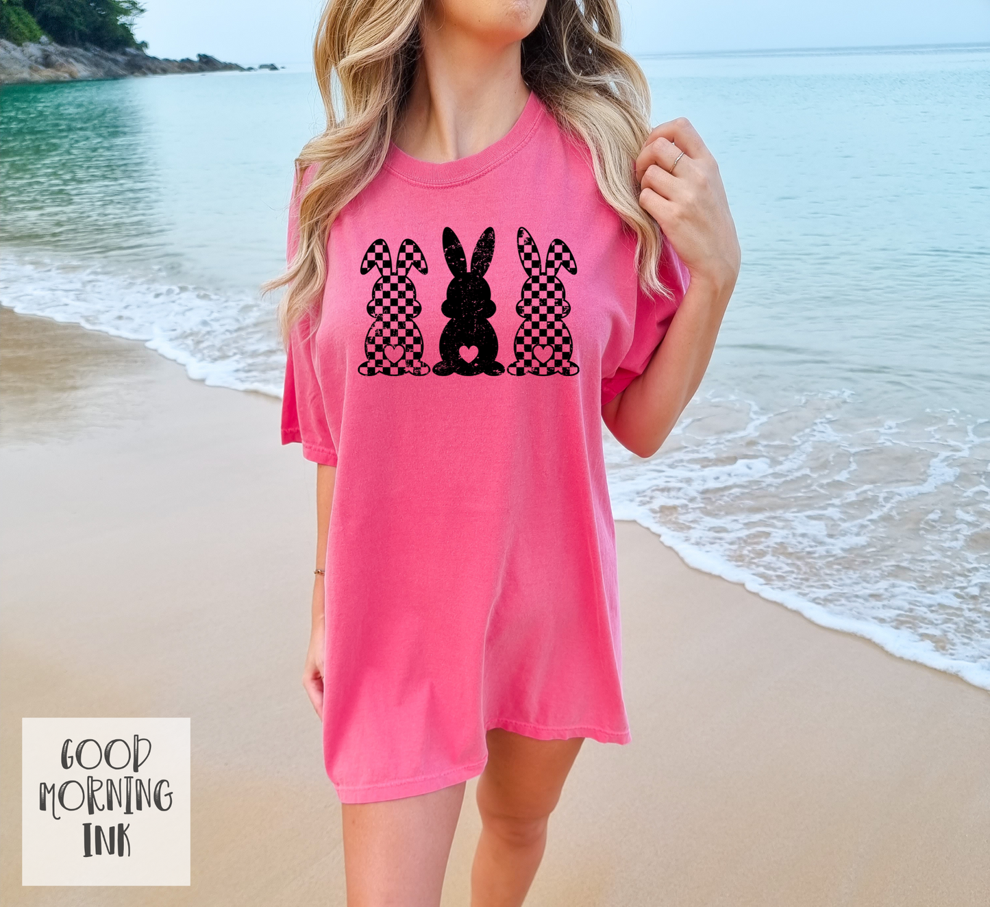 Checkered Bunnies (BLACK)