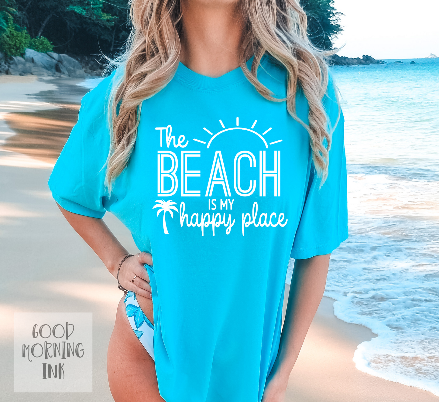 The Beach is my Happy Place (WHITE)