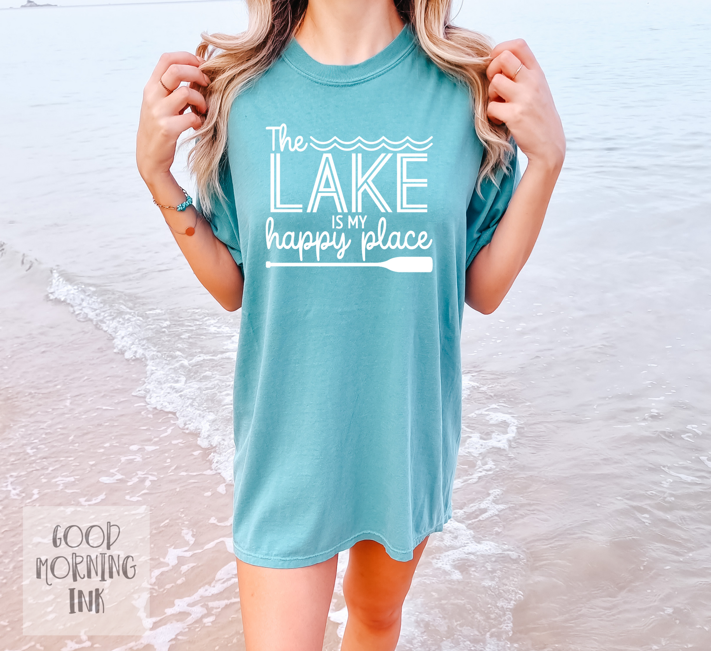 The Lake is my Happy Place (WHITE)