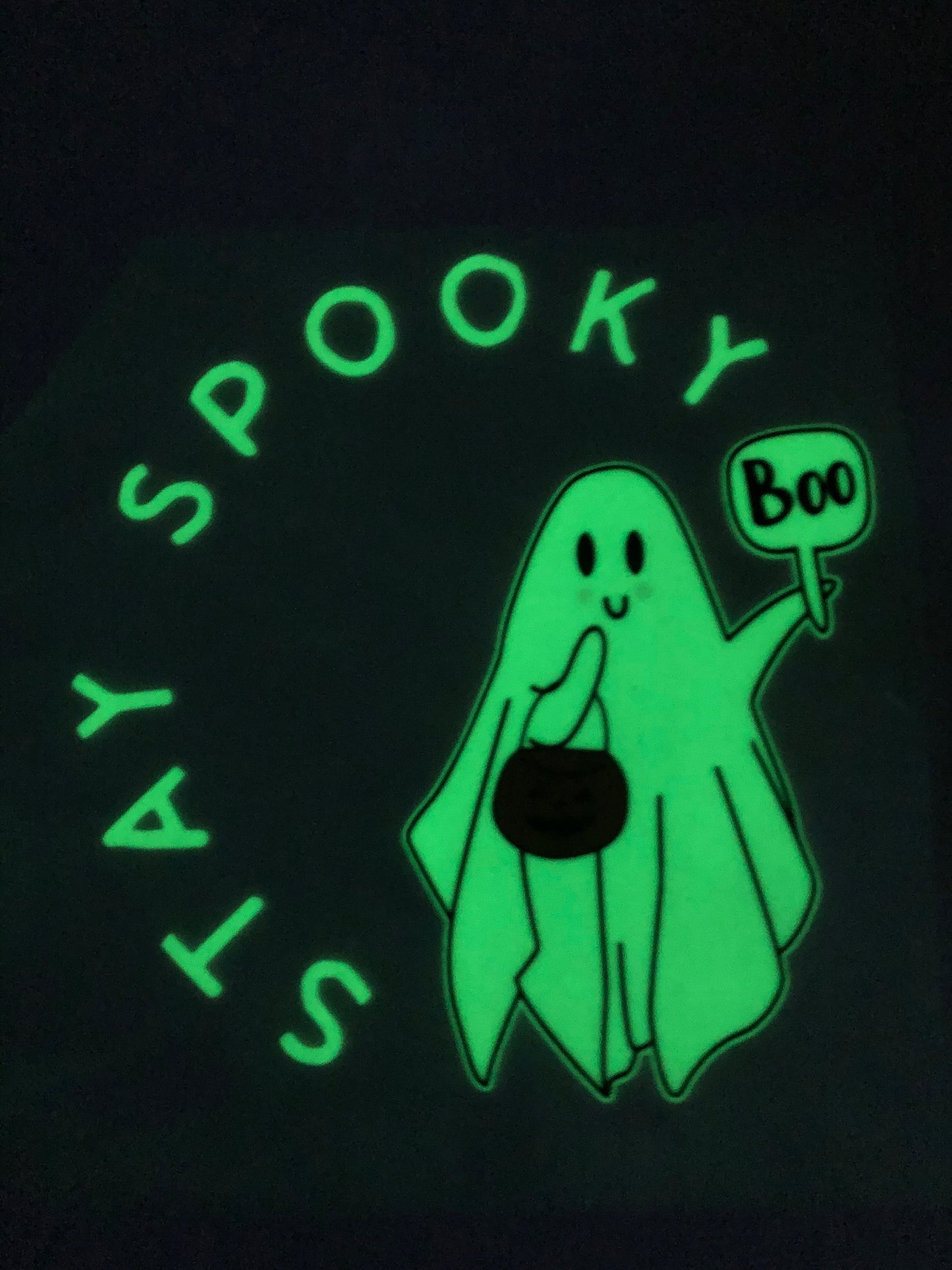 Pocket Print: Stay Spooky Ghost GLOW-IN-THE-DARK