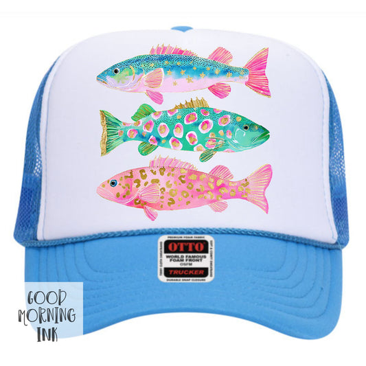 Preppy Fish Trucker Hat