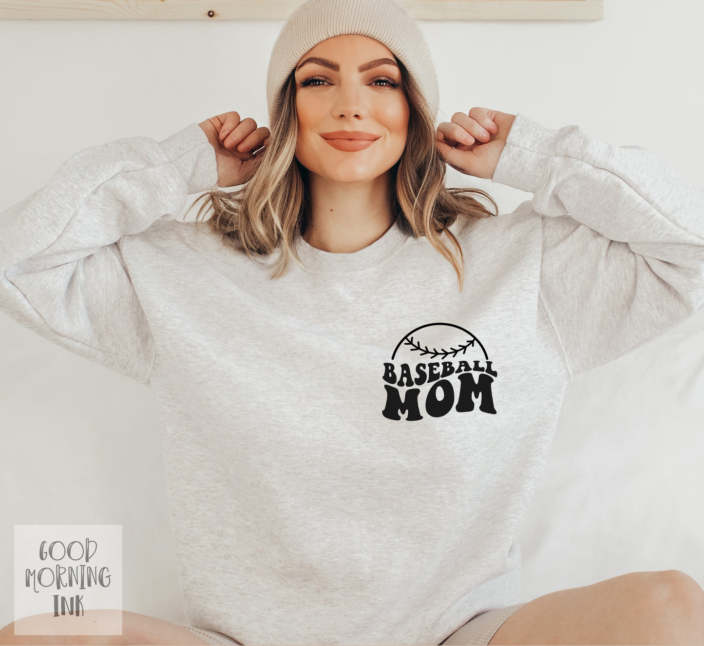 Pocket Print: Baseball Mom (BLACK)