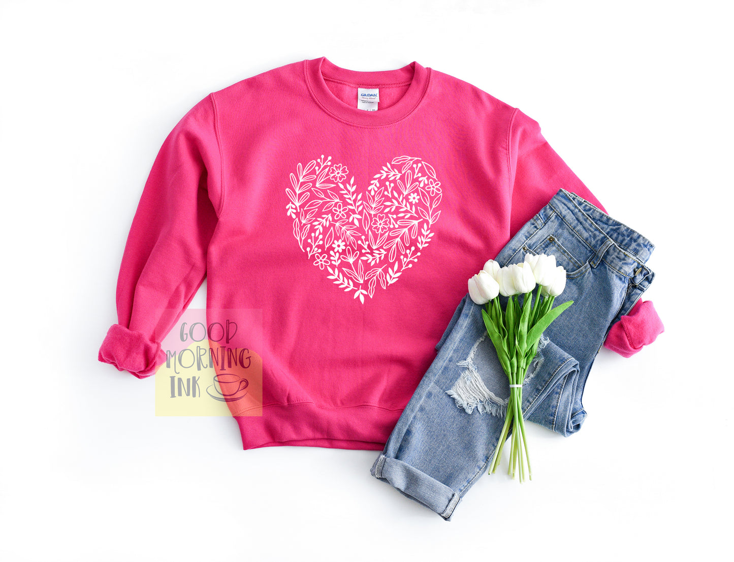 Floral Heart (WHITE)