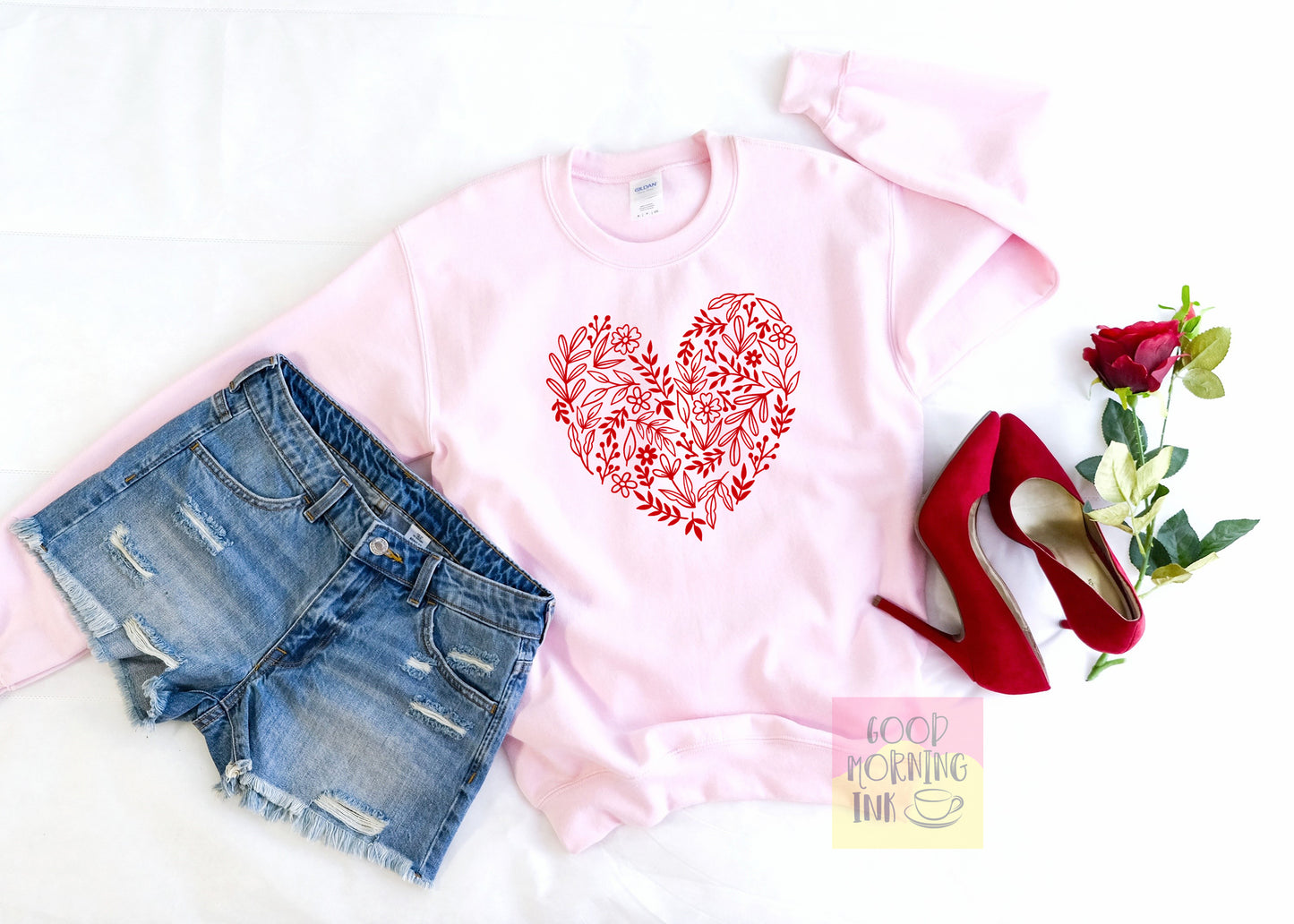 Floral Heart (RED)