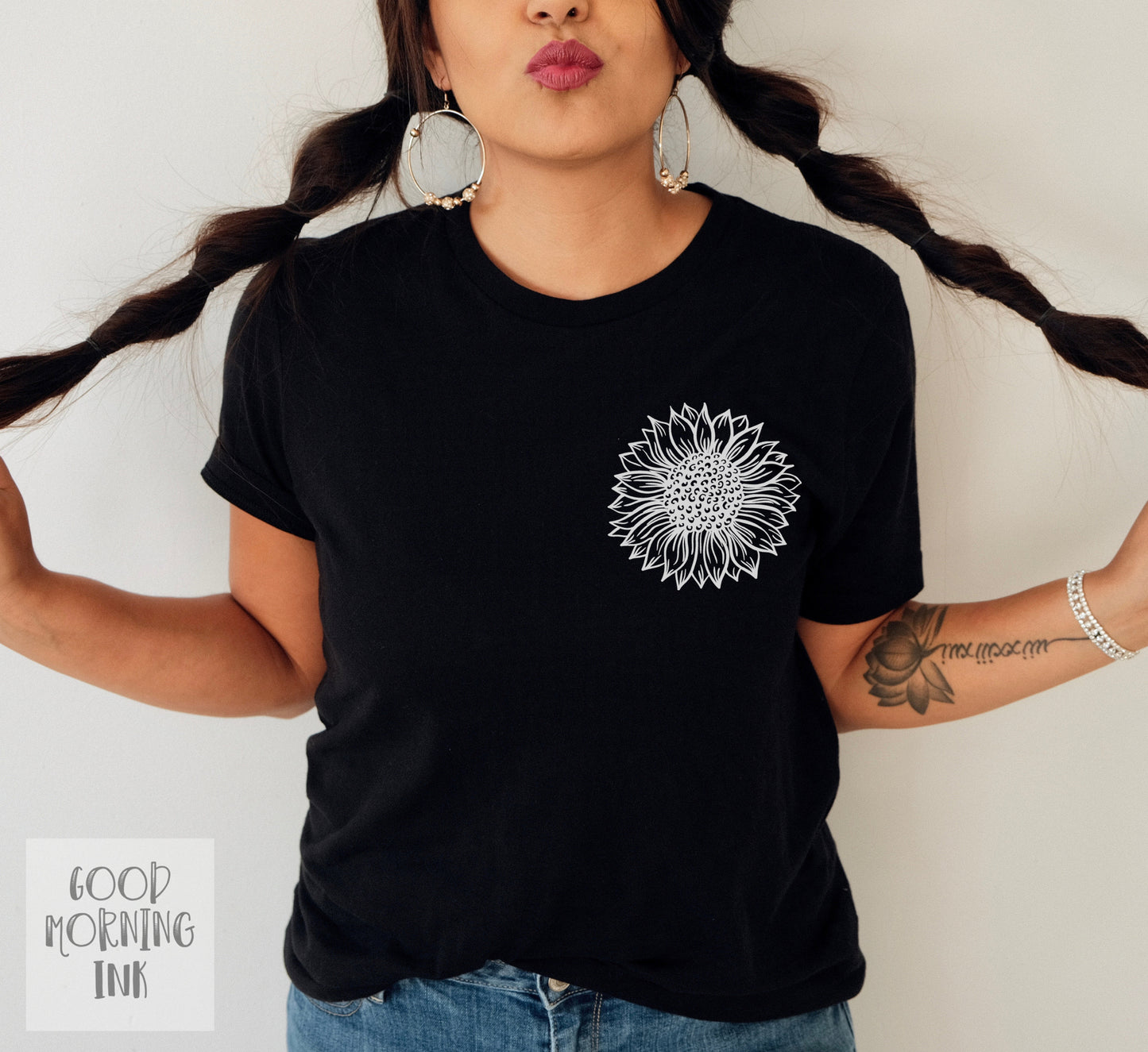 Pocket Print: Sunflower (WHITE)