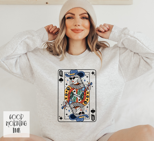 Queen of Spades Crewneck Sweatshirt