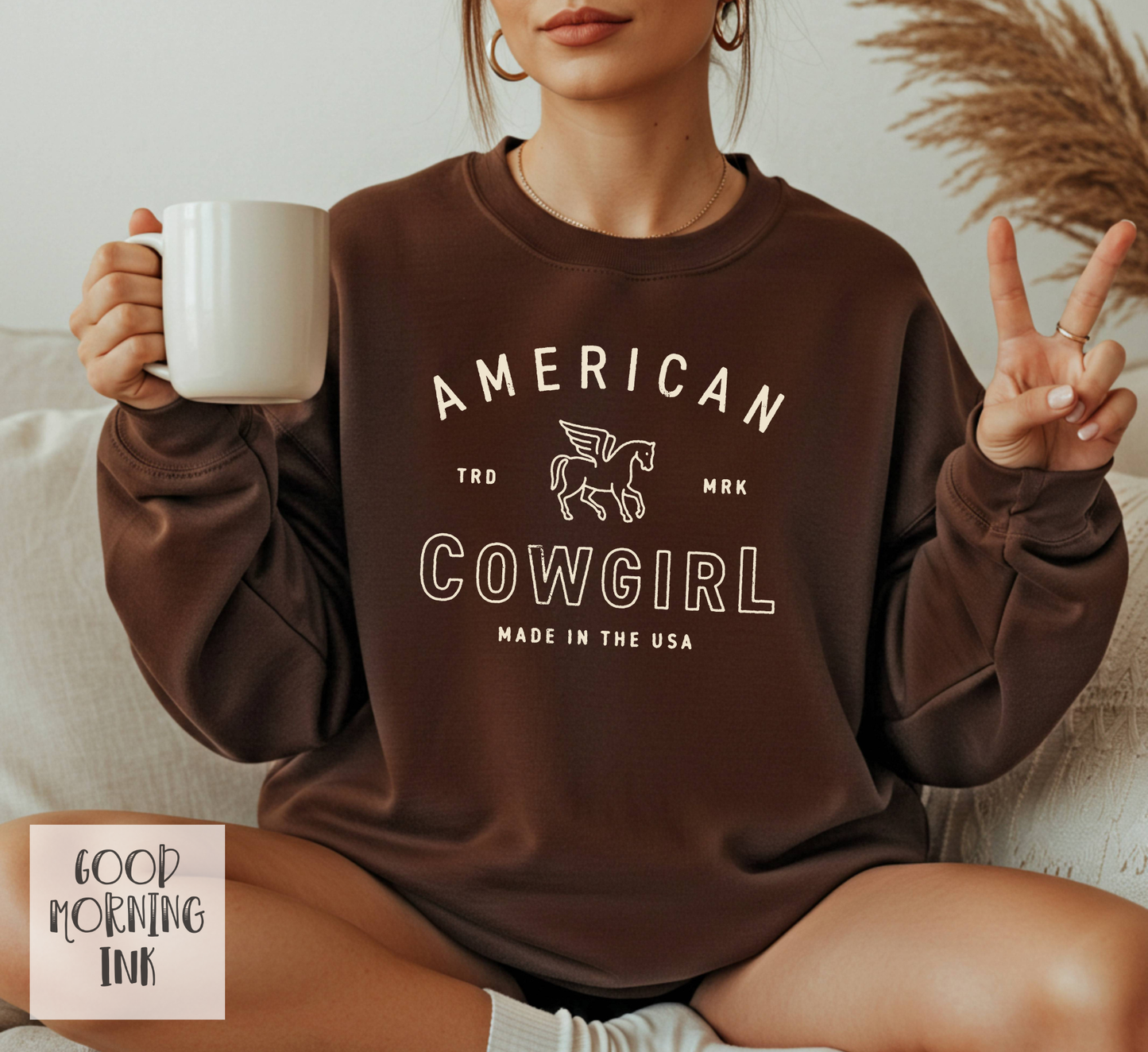 American Cowgirl Crewneck Sweatshirt | FREE Shipping!