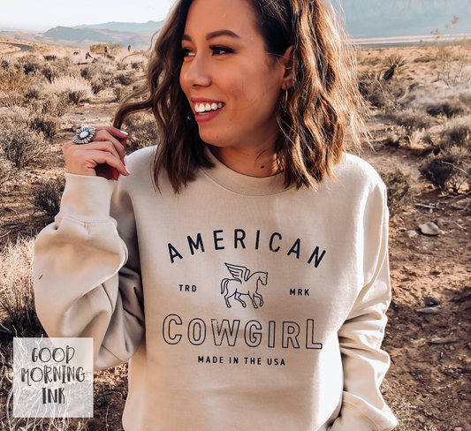 American Cowgirl Crewneck Sweatshirt