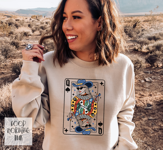 Queen of Spades Crewneck Sweatshirt