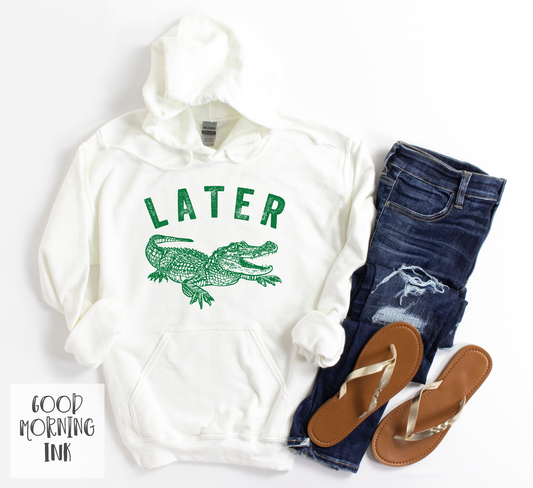 Later Gator Screen Print Transfer (GREEN)
