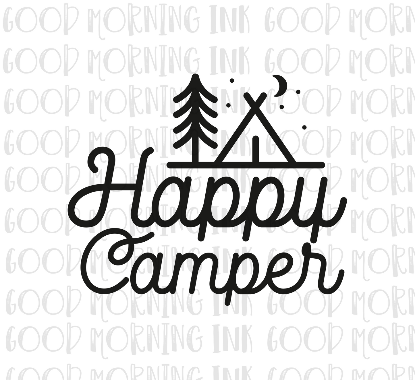 Sublimation Print - Happy Camper