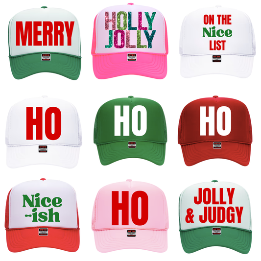 Christmas Trucker Hats
