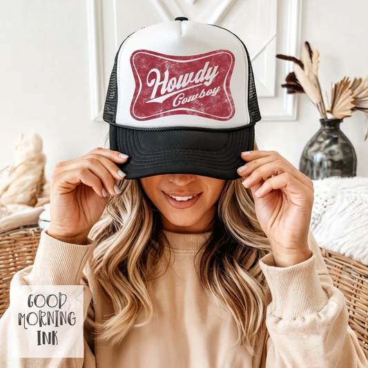 Howdy Cowboy Trucker Hat