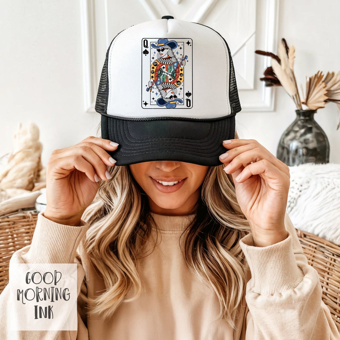 Queen of Spades Trucker Hat