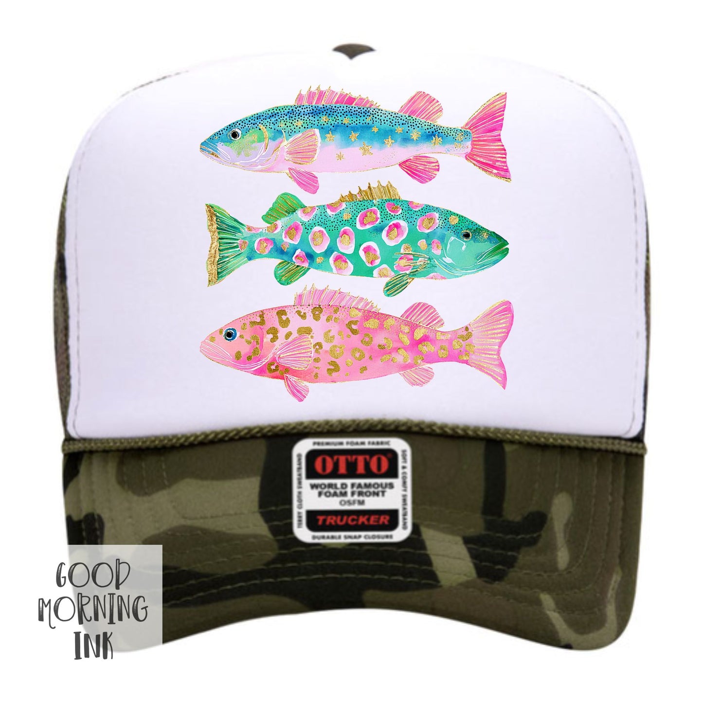 Preppy Fish Trucker Hat