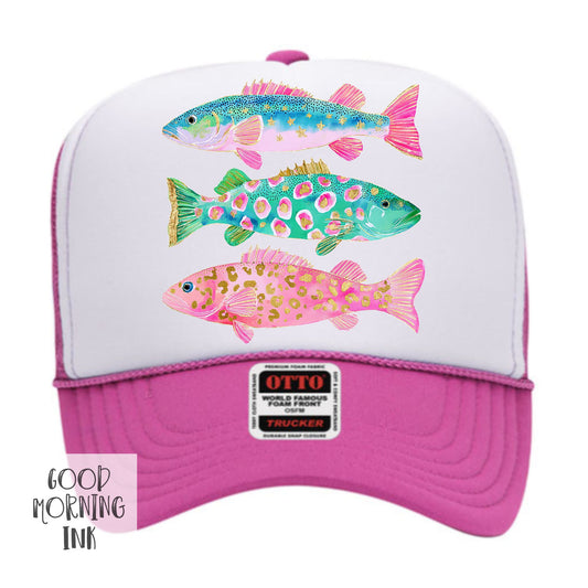 Preppy Fish Trucker Hat