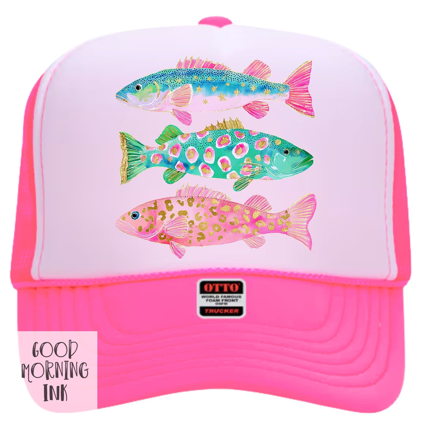 Preppy Fish Trucker Hat