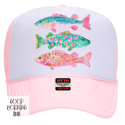 Preppy Fish Trucker Hat