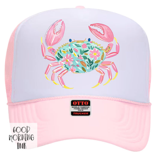 Preppy Crab Trucker Hat