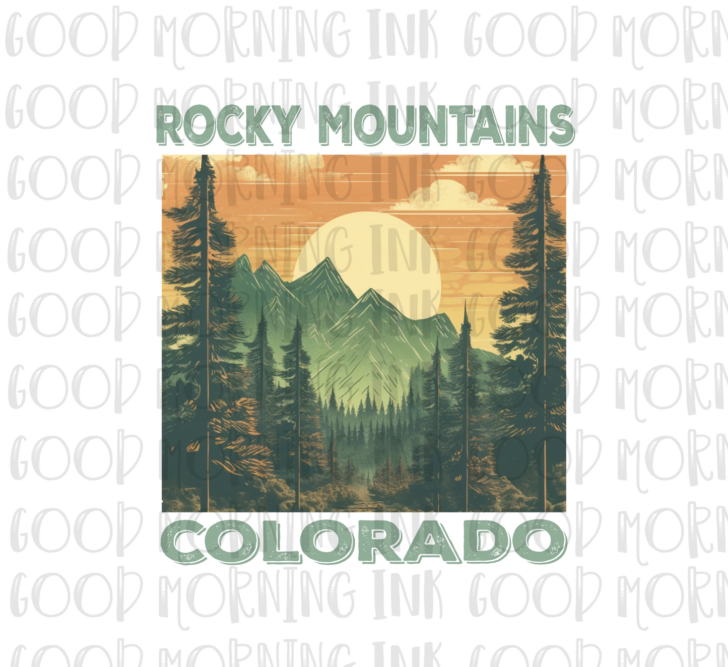 Sublimation Print - Rocky Mountains Colorado