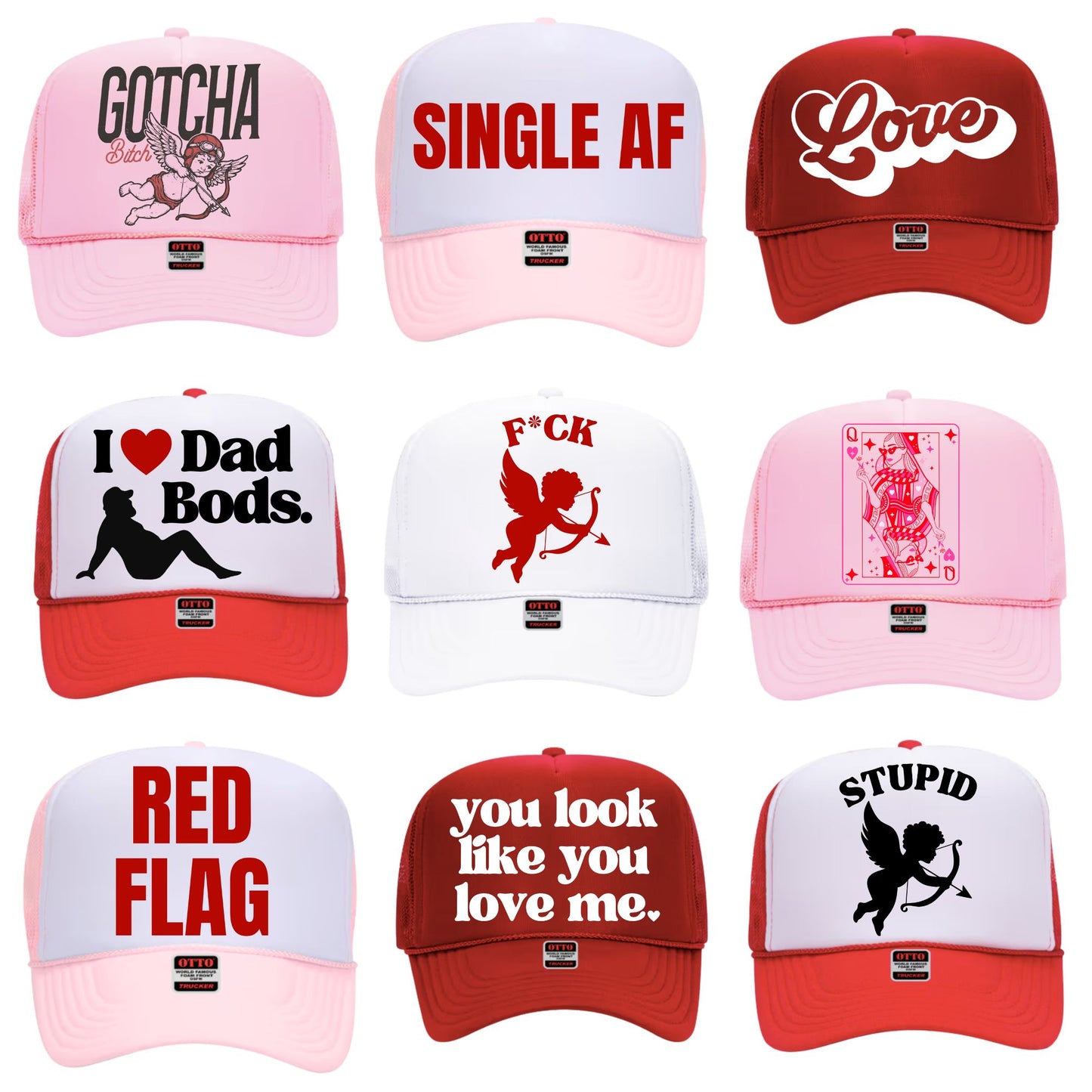 Valentine's Day Trucker Hats | FREE Shipping!