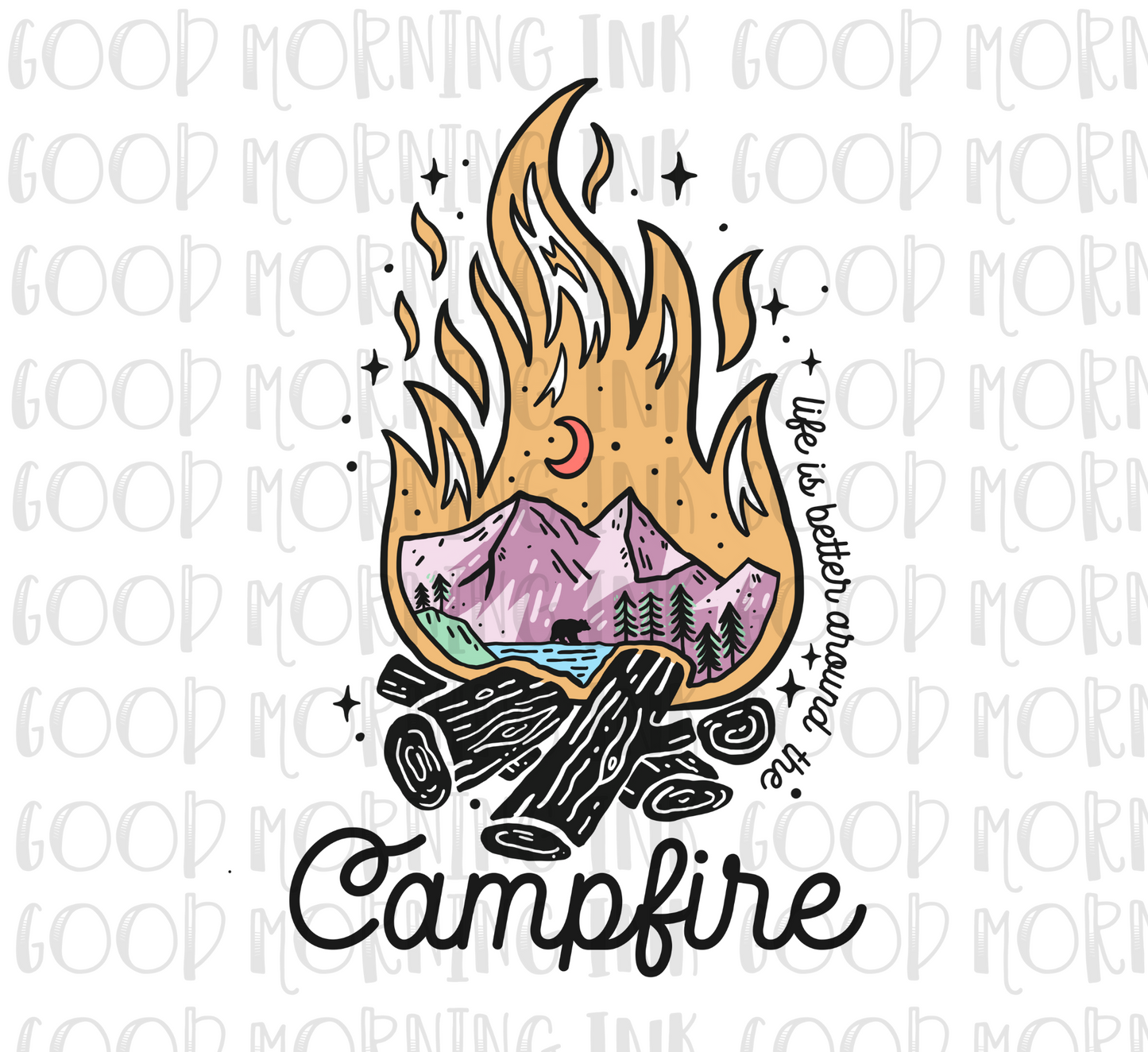 Sublimation Print - Campfire